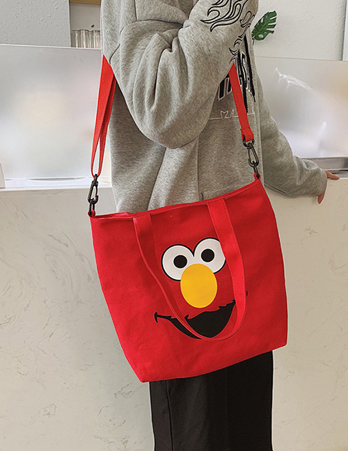 Fashion Red Cartoon Canvas Shoulder Portable Messenger Bag