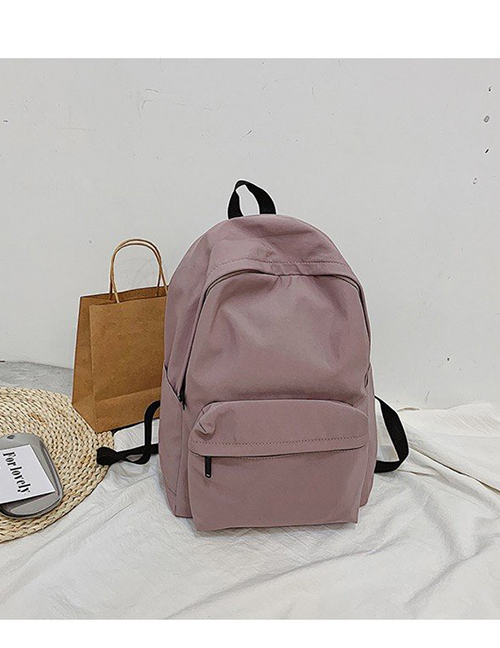 Fashion Light Purple Waterproof Backpack