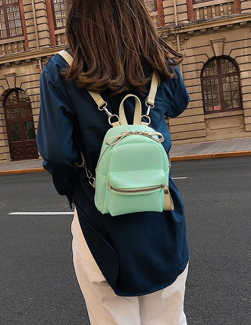 Fashion Green Pu Multi-purpose Shoulder Bag