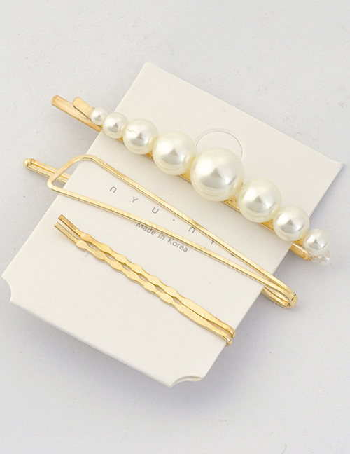 Fashion Gold Pearl Hairpin Set 4