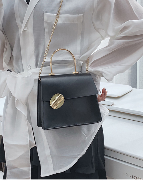Fashion Black Handheld Shoulder Strap Messenger Bag