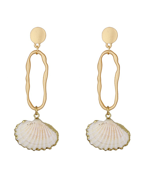 Fashion Gold Natural Shell Earrings