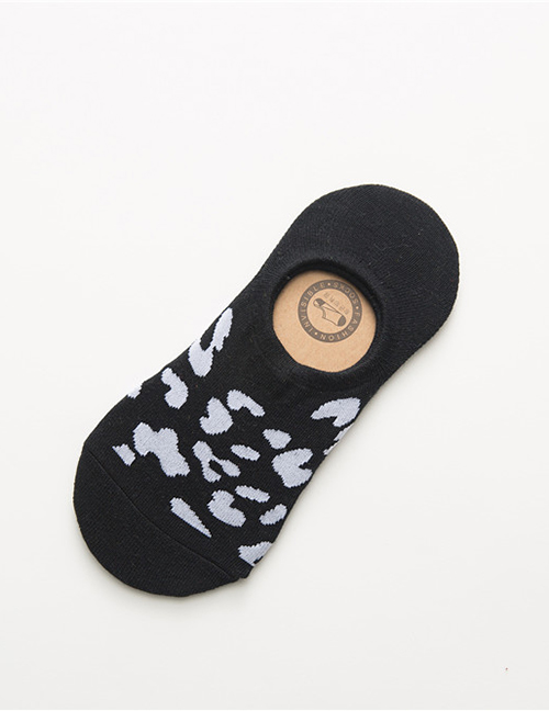 Fashion Black Leopard Socks