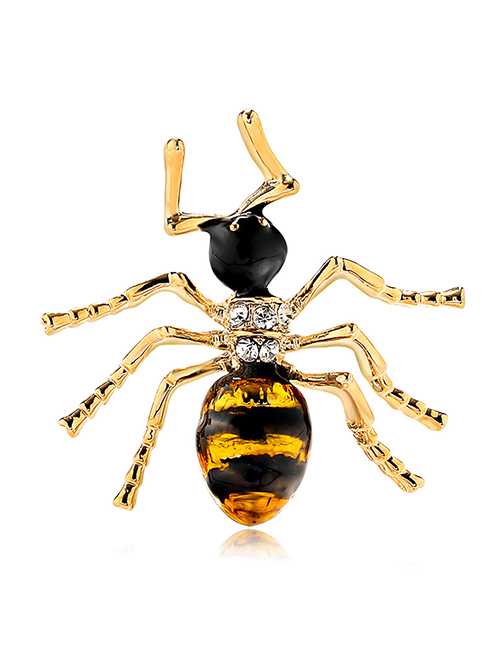 Fashion Color Alloy Dripping Bee Brooch