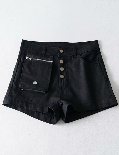 Fashion Black Detachable Bag A Shorts