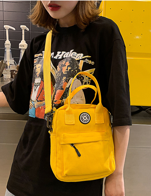 Fashion Yellow Applicator Label Shoulder Bag Shoulder Bag