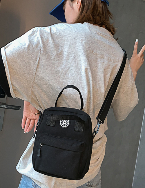 Fashion Black Applicator Label Shoulder Bag Shoulder Bag