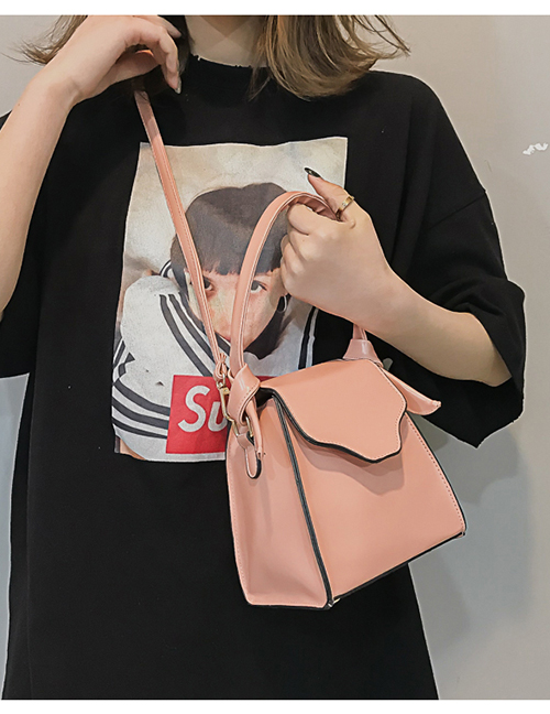 Fashion Pink Portable Diagonal Shoulder Bag
