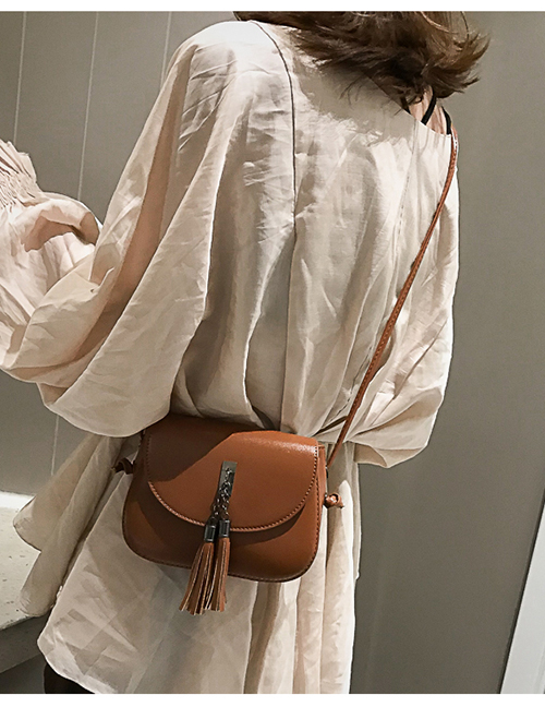 Fashion Light Brown Fringed Shoulder Bag Messenger Bag
