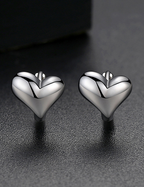 Fashion Silver Heart Earrings