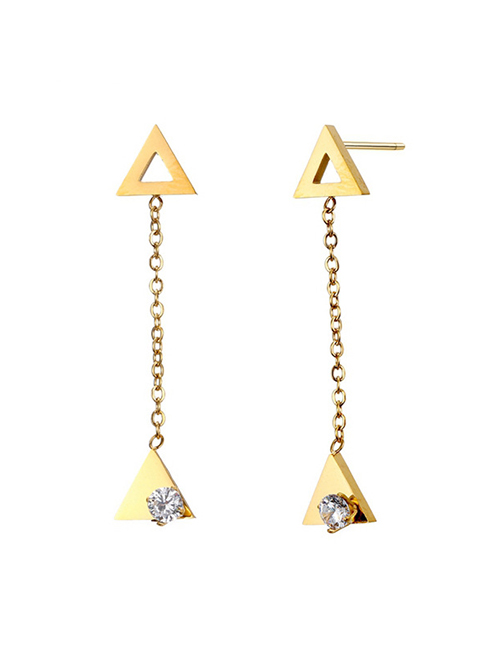 Fashion Gold Hollow Geometric Earrings