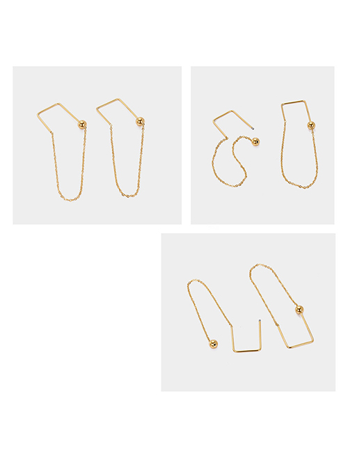 Fashion Gold Gold-plated Geometric Earrings