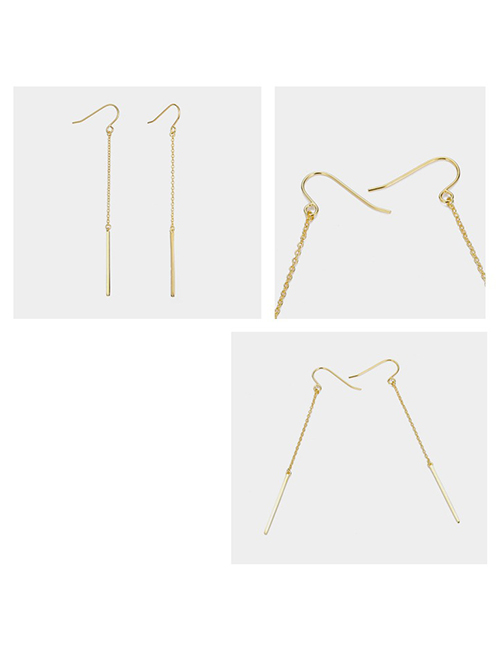 Fashion Gold  Silver Tassel Earrings