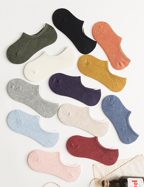 Fashion Color 12 Pairs Of Gift Boxed Cotton Socks