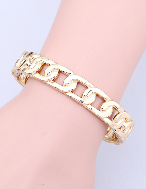 Fashion Gold Chain Opening Bracelet