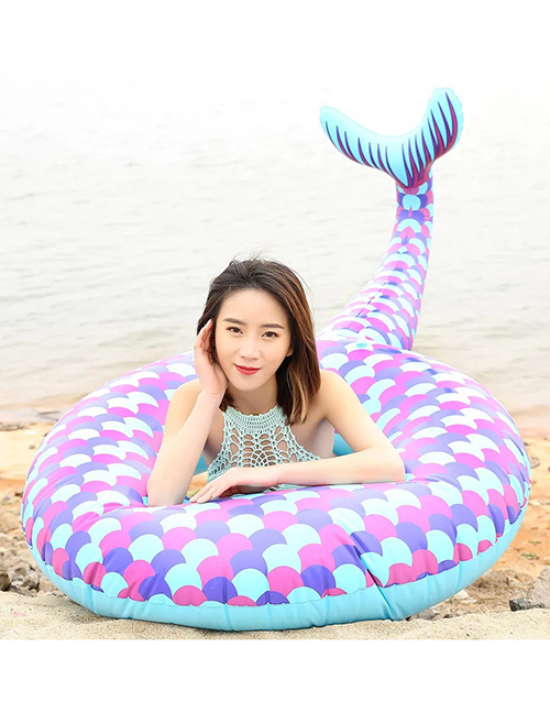 Fashion Mermaid Trumpet Inflatable Swimming Ring