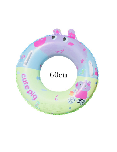Fashion Blue Inflatable Pig Swimming Ring
