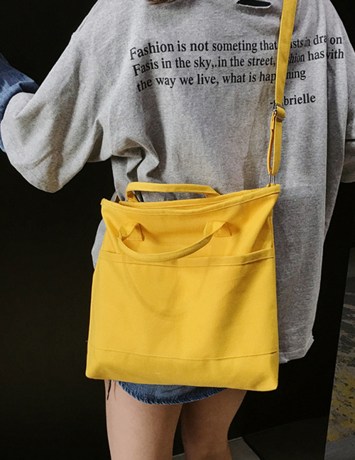 Fashion Yellow Shoulder Handbag
