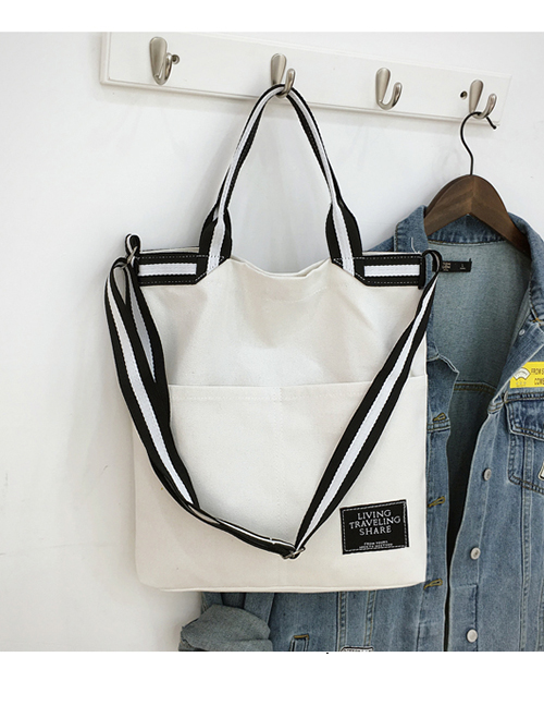 Fashion White Portable Messenger Bag