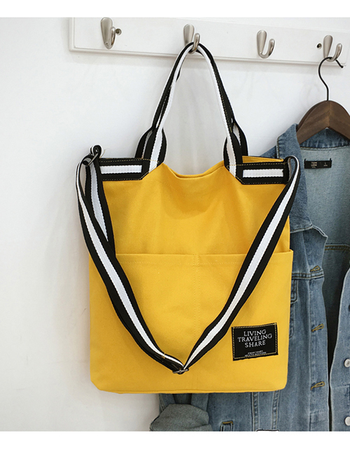 Fashion Yellow Portable Messenger Bag