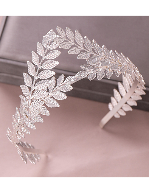 Fashion Silver Leaf Diadem Headband