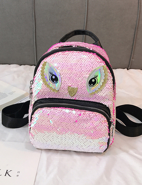 Fashion Pink Eye Sequin Backpack