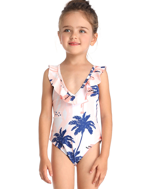 Fashion Children's Swimsuit Printed High Waist Bikini Parent-child Swimsuit