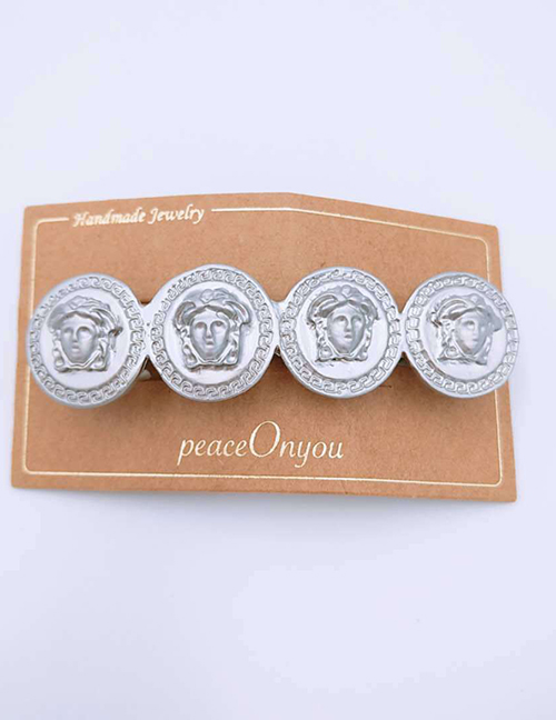 Fashion Silver Spring Clip Distressed 4 Beauty Hair Clips
