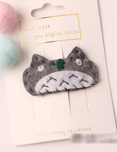 Fashion Grey Totoro Children's Cartoon Hair Clip
