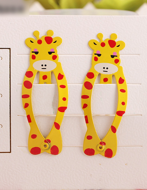 Fashion Yellow Giraffe Child Hair Clip