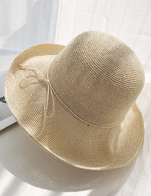 Fashion Beige Extra-fine Woven Straw Hat