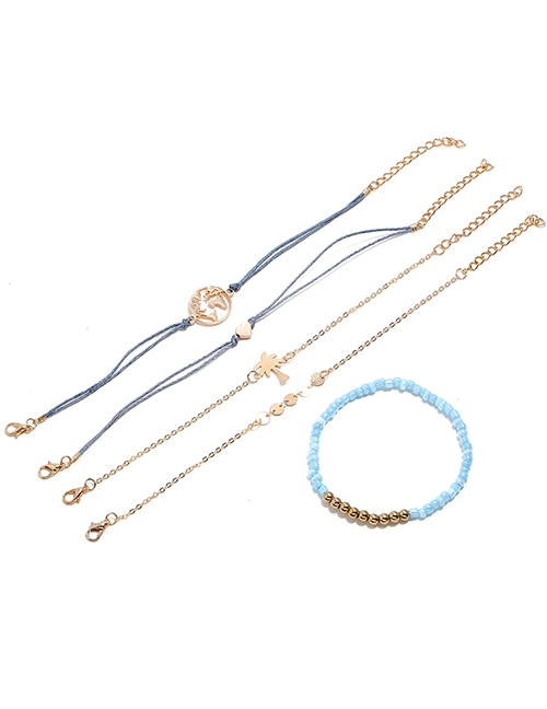 Fashion Blue Tree Shape Decorated Bracelets