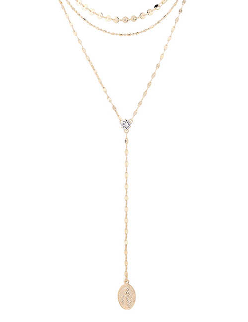 Fashion 14k Gold Zircon Necklace - Shine