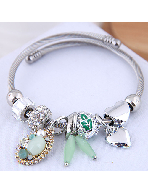 Fashion Green Metal Bracelet