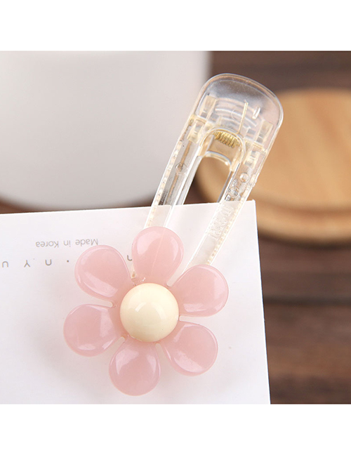 Fashion Pink Jelly Resin Hairpin