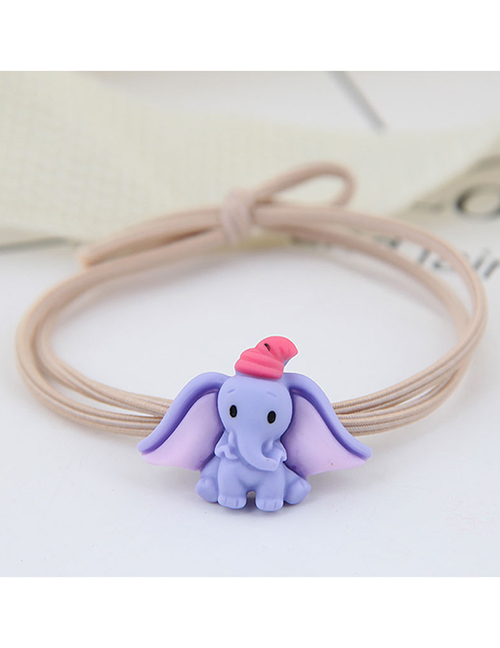 Fashion Purple Image Baby Elephant Hair Ring
