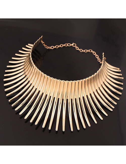 Fashion Gold Metal Mad Battle Hedgehog Styling Collar