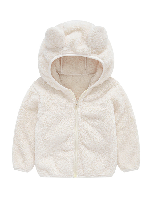 Fashion White Bear Ear Baby Boy Hoodie Jacket
