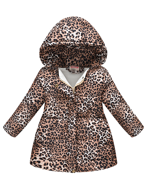 Fashion Leopard Printed Padded Children's Cotton Clothing