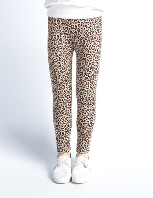 Fashion Leopard Printed Milk Silk Children's Leggings