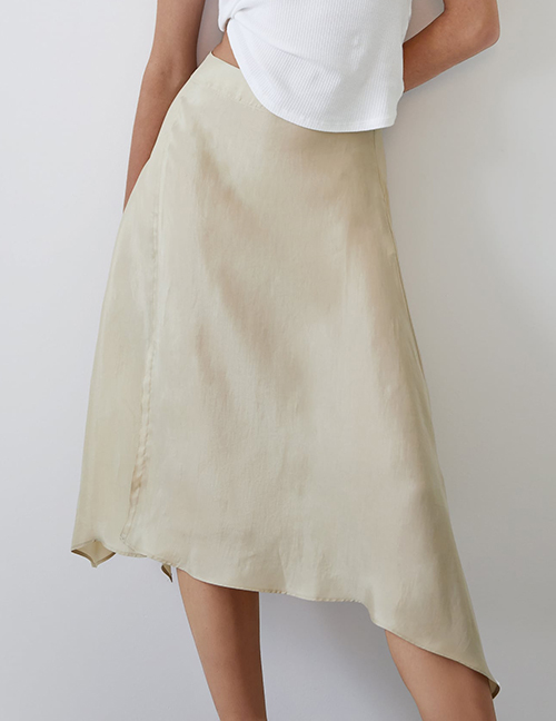 Fashion Khaki Split Skirt