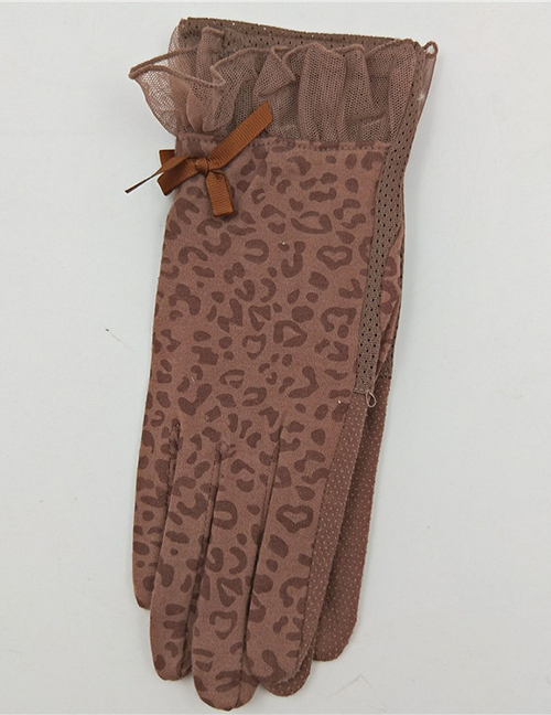 Fashion Brown Sunscreen Refers To Non-slip Gloves