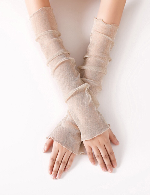 Fashion Color Thin Mesh Gauze Foot Cover Dual-use Ice Silk Lace Gloves
