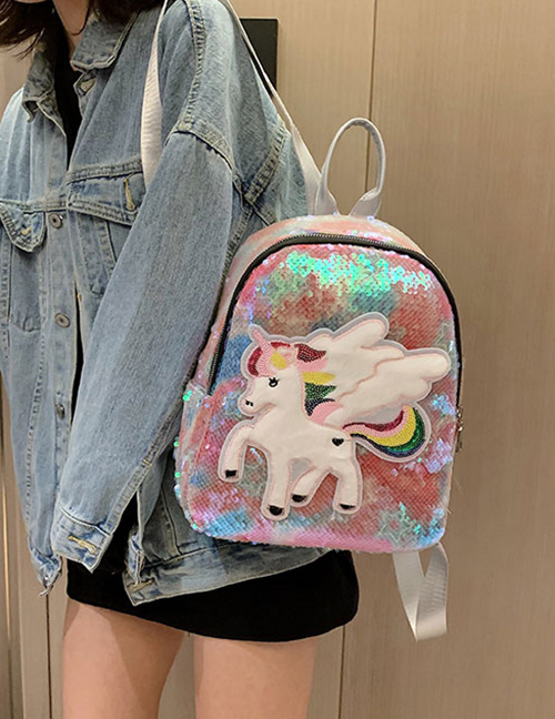 Fashion Pegasus 1 Sequined Unicorn Backpack