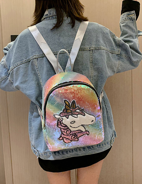 Fashion Pegasus 2 Sequined Unicorn Backpack