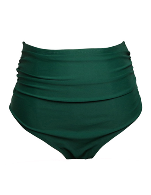 Fashion Green Pants Ruffled Children's Swimsuit