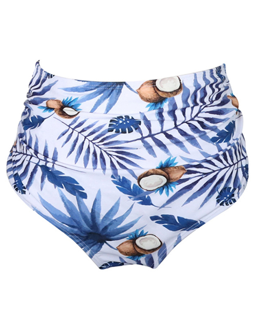Fashion Blue Trousers Ruffled Children's Swimsuit
