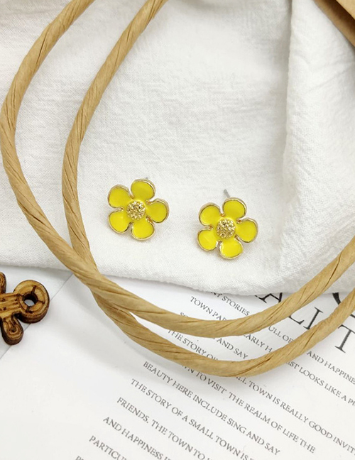Fashion Yellow Flower Earrings