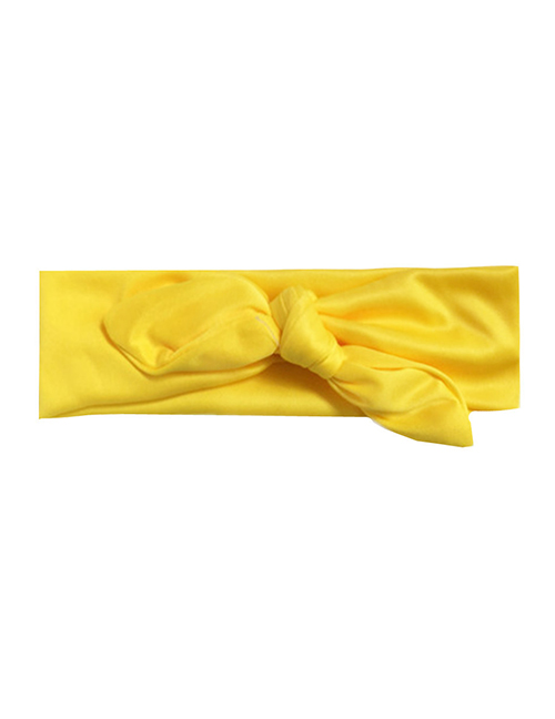 Fashion Yellow Elastic Cloth Rabbit Ears Children's Hair Band