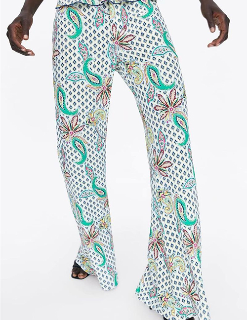 Fashion Color Printed Trousers